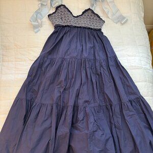 Free People Bluebell Smocked Bodice Tiered Maxi Sundress